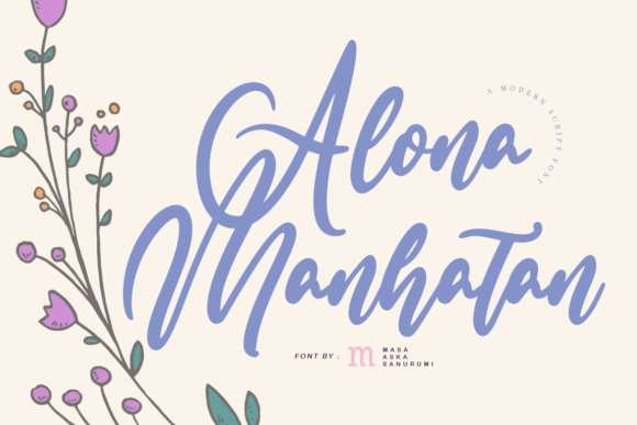 Alona Manhatan: A Script Handwritten Font for Elegant, Organic Branding