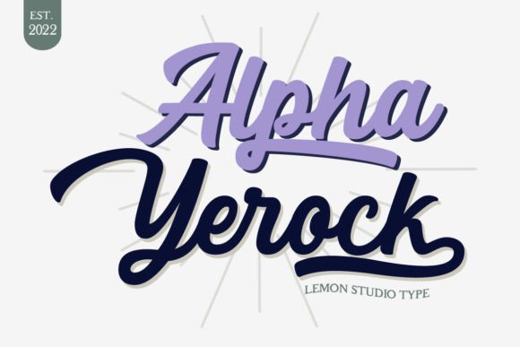 Alpha Yerock: A Bold Script Font for Editorial Impact
