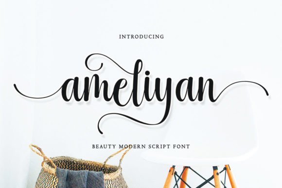 Ameliyan: A Romantic Handwritten Script Font for Designers