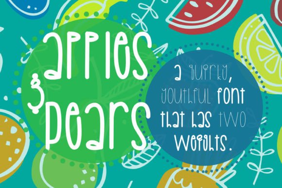 Apples and Pears: A Youthful Script Font for Editorial Design
