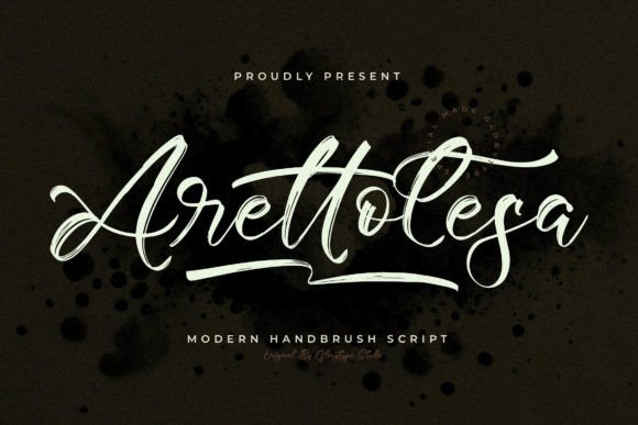 Arettolesa: A Modern Handbrush Script Font for Authentic Branding