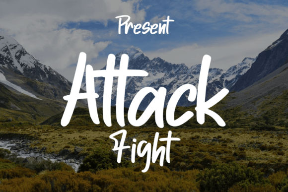 Attack Fight: A Script Font That Elevates Handmade Design