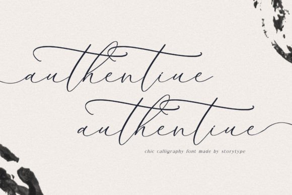 Authentiue: A Stylish & Chic Calligraphy Script Font for Real Branding