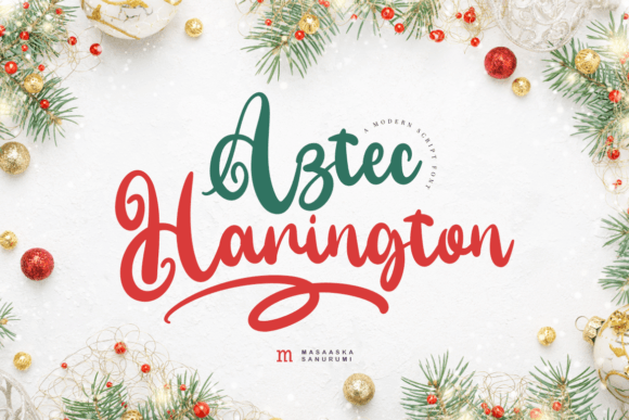 Aztec Harington: A Modern Script Handwritten Font Worth Owning