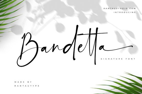 Bandetta: A Stylish and Professional Script Font for Thoughtful Design