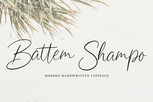 Battem Shampo Script Font Review