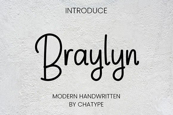 Braylyn: A Beautiful Script Font for Handmade Creators