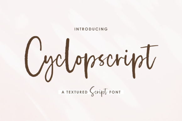 Cyclopscript: A Script Font for Creative Web Design and Branding