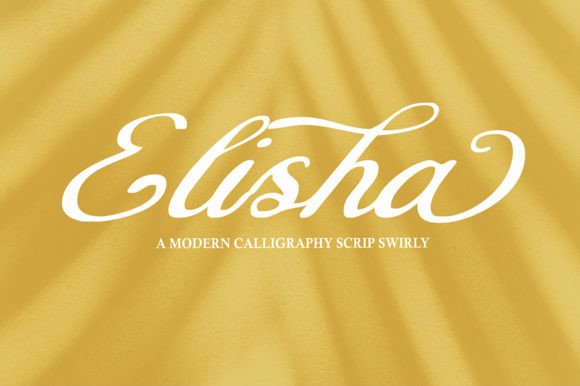 Elisha: The Script Font That Elevates Your Brand’s Visual Story