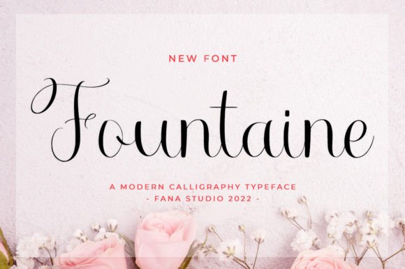 Fountaine Script Font for Elegant Campaign Typography