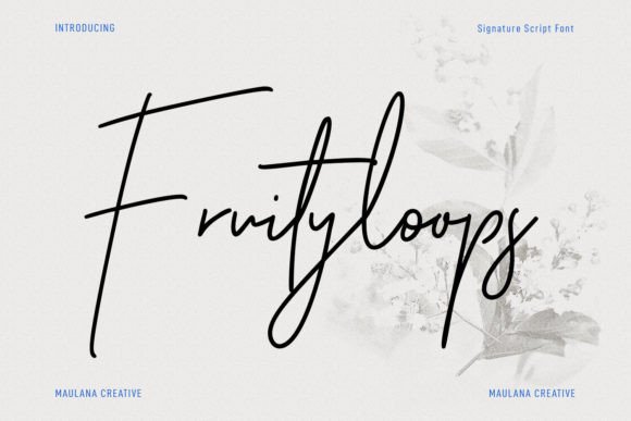 Fruityloops: A Modern Script Font for Digital Branding and Web Design