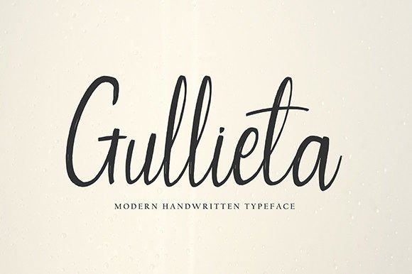 Gullieta: A Script Font for Creative Campaigns and Branding