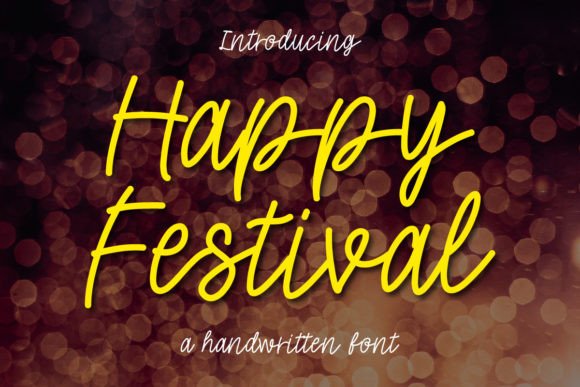 Happy Festival: A Script Font for Warm Branding and Creative Design