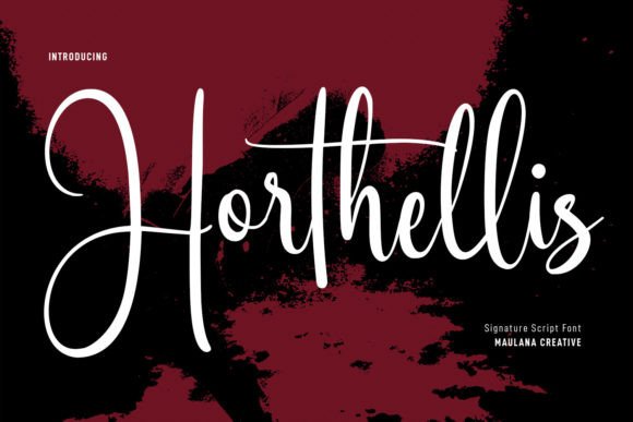 Horthellis: A Script Font for Creative Expression
