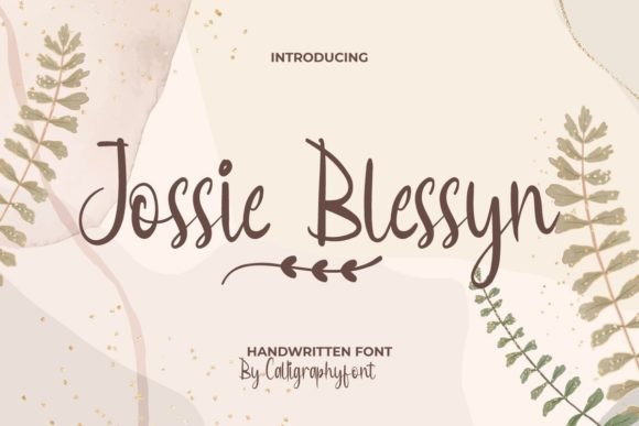 Jossie Blessyn Script Font for Elegant Brand Identity