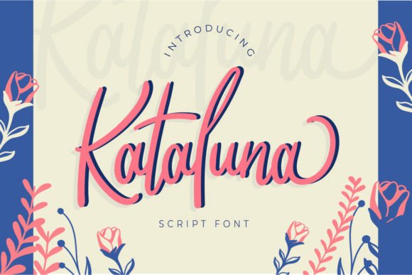 Kataluna: A Script Font That Breathes Life into Your Crafts