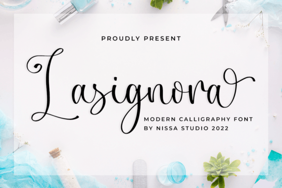 Lasignora: A Script Font for Elegant Editorial Design