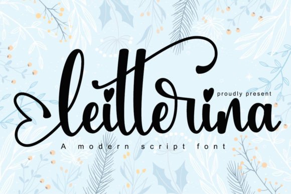 Leitterina: A Delicate Script Font for Elegant Branding