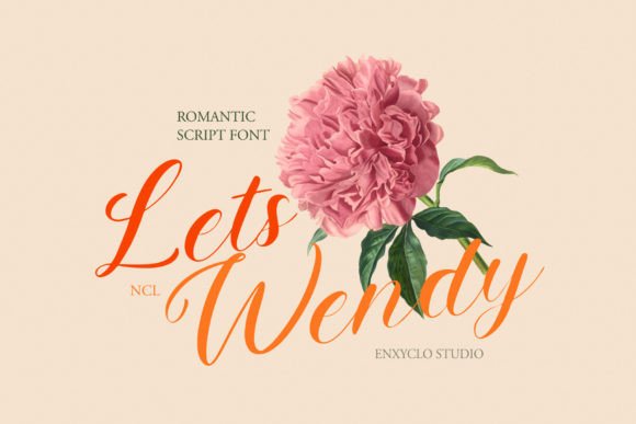 Lets Wendy: Elegant Script Handwritten Font for Real Design Work