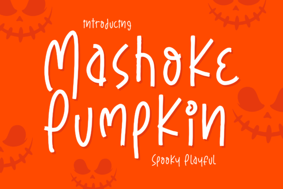 Mashoke Pumpkin – A Spooky Playful Script Font for Editorial Design