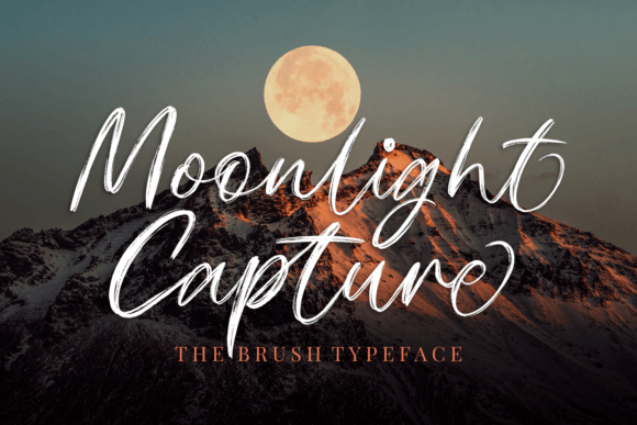 Moonlight Capture: A Script Font for Handmade Crafters and Designers