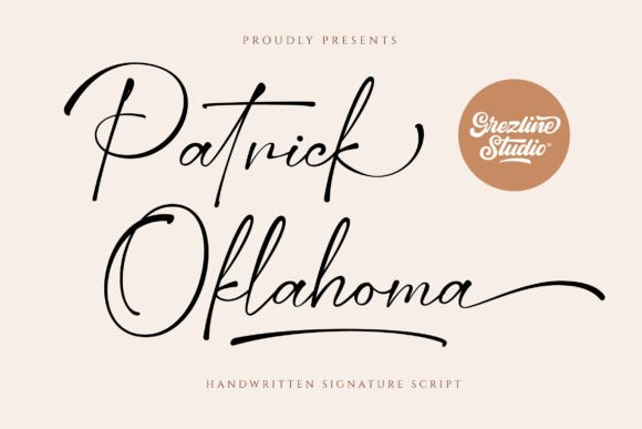 Patrick Oklahoma: A Dazzling Script Font for Editorial Elegance