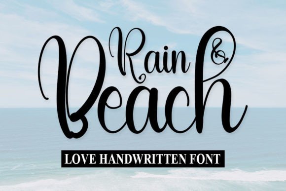 Rain and Beach Font for Romantic Brand Identity Design