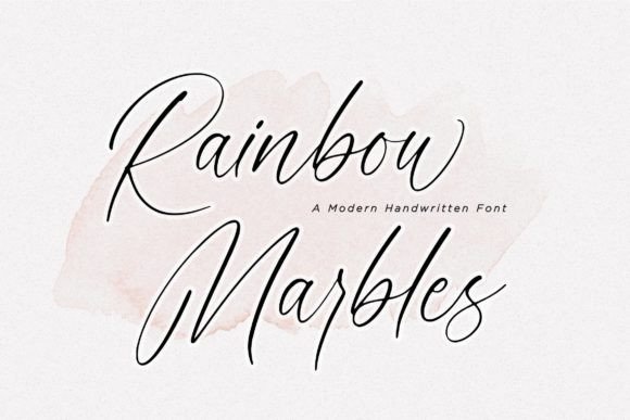 Rainbow Marbles: A Script Font for Elevating Your Brand’s Visual Identity