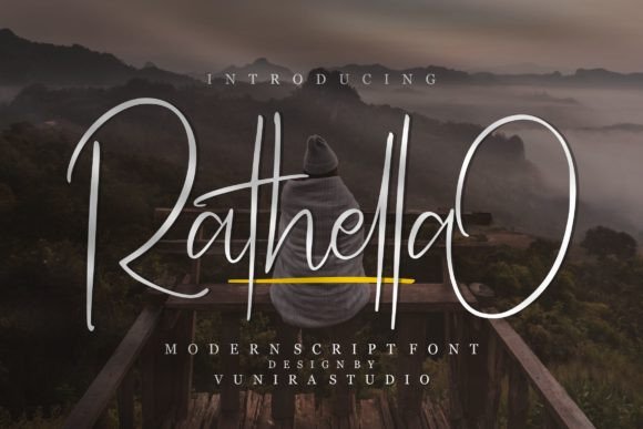 Rathella: A Modern Script Font for Editorial Elegance