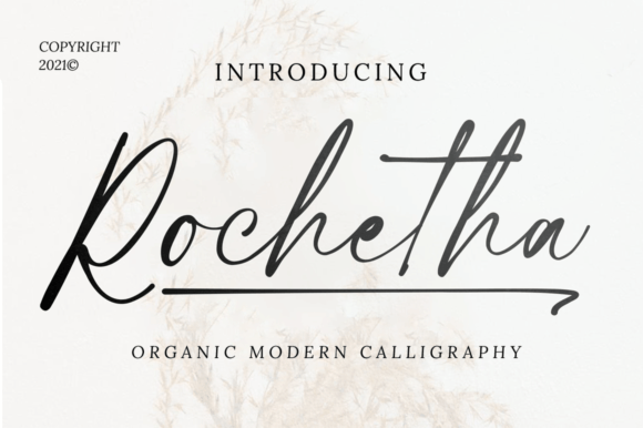 Rochetha Script Font for Handmade Creators
