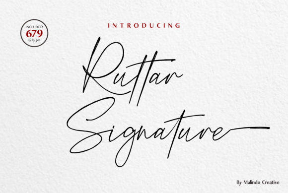 Ruttar Signature: A Dazzling Script Font for Thoughtful Design