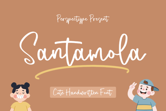 Santamola: A Cute Handwritten Font for Warm, Human Branding