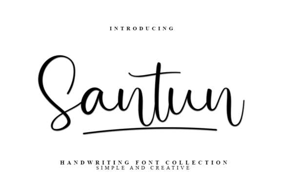 Santun Script Font for Handmade Creators