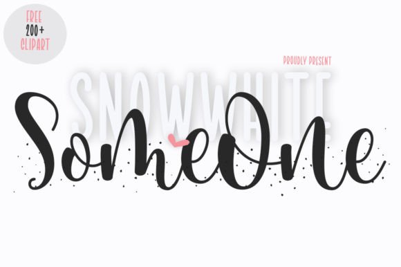 Someone Snowwhite: A Font That Elevates Every Craft Project