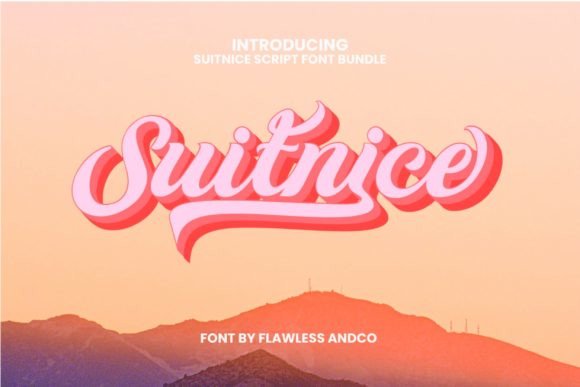 Suitnice Script Font for Retro-Digital Branding