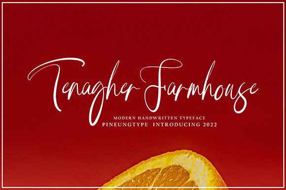 Tenagher Farmhouse: A Versatile Script Font for Creative Projects