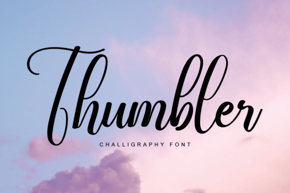 Thumbler: A Romantic Script Handwritten Font for Scroll-Stopping Brand Content