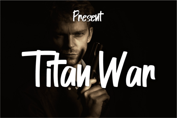 Titan War Script Typeface for Elegant Branding