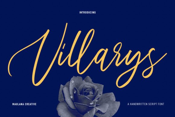 Villarys: A Delicate Script Handwritten Font for Elegant Design