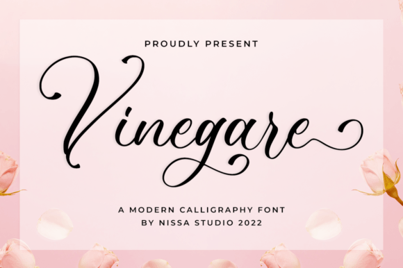 Vinegare Script Font for Elegant Handmade Designs