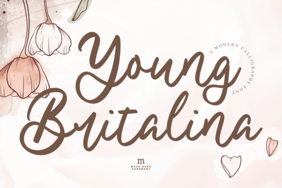 Young Britalina: A Modern Script Font for Handmade Brands